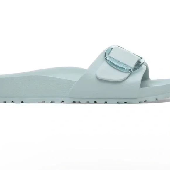 BIRKENSTOCK MADRID BIG BUCKLE EVA SURF GREEN Blue Slides Women EU 38/US 7 Narrow - Picture 2 of 7